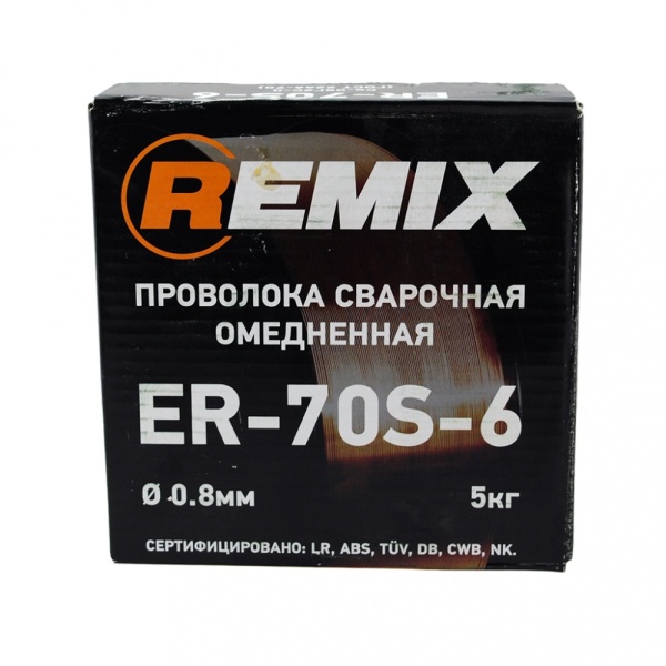 REMIX/Проволока сварочная 0,8мм 5кг (омедненная) (1 шт)
